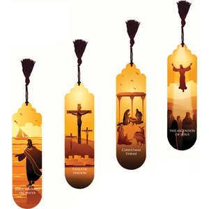 Pictor Gift Metal Püsküllü Jesus Stories From The Bible Incil Isa Kitap Ayracı Seti 4'lü