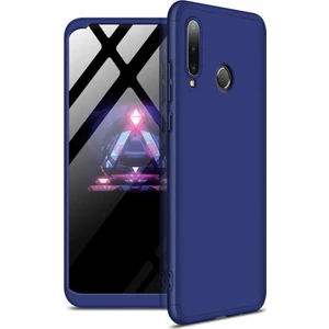 Huawei P30 Lite Kılıf Zore 360 Tam Koruma 3 Parça Ays Kapak Mavi