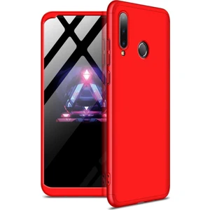 Huawei P30 Lite Kılıf Zore 360 Tam Koruma 3 Parça Ays Kapak Kırmızı