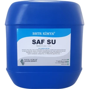 Brtr Kimya 20 Lt Saf Su-Deiyonize Su-Distile Su