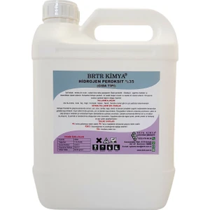Brtr Kimya 5 Lt Hidrojen Peroksit - %35 Food Grade Gıda Tipi - Avrupa İthal
