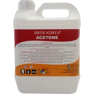 Brtr Kimya Aseton 5 Lt Temizlik Solventi Ve İnceltici