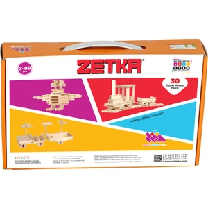 Zet Zeka Attention Blocks 30 Doğal Ahşap Parça