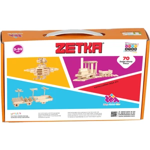 Zet Zeka Attention Blocks 70 Doğal Ahşap Parça
