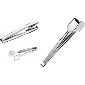 Çelik Buz Maşası - Şeker Maşası Izgara Maşası 3'lü Set