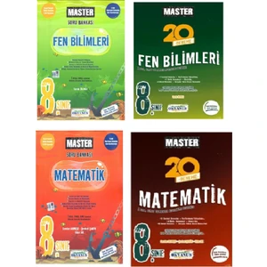Okyanus Yayınları 8. Sınıf Master Matematik Fen Soru ve Deneme Set