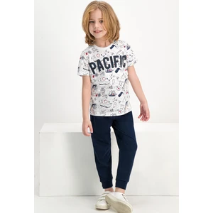 Pacific Krem Erkek Çocuk Pijama Takımı