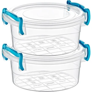 Çankaya Plastik Yuvarlak 2'li Set - 2,40 lt