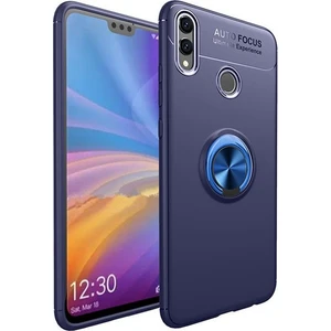 Tekno Grup Honor 8C Kılıf Ultra Korumalı Yüzüklü Manyetik Ravel Silikon Lacivert