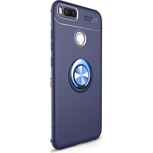Tekno Grup Xiaomi Mi A1/5X Kılıf Ultra Korumalı Yüzüklü Manyetik Ravel Silikon Lacivert