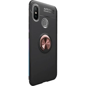 Tekno Grup Xiaomi Mi A2/6X Kılıf Ultra Korumalı Yüzüklü Manyetik Ravel Silikon Siyah - Rose