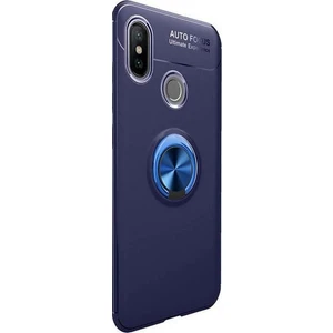 Tekno Grup Xiaomi Mi A2/6X Kılıf Ultra Korumalı Yüzüklü Manyetik Ravel Silikon Lacivert