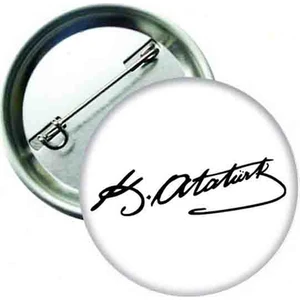 Hediye Panayırı Atatürk Imzalı Yaka Rozeti 20'li