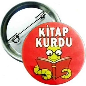 Hediye Panayırı Kitap Kurdu Yaka Rozeti 20'li