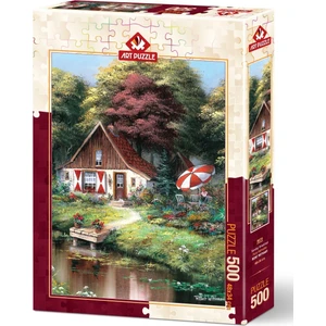 Art Puzzle Pazar Kahvaltısı 500 Parça Puzzle Ailece Eğlenceli El Değmeden Üretim Kalitesi