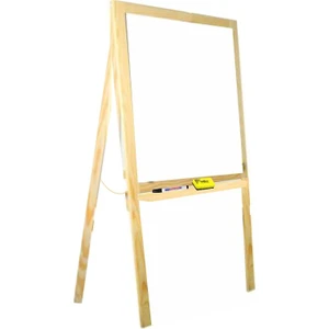 No-7 Tek Taraflı Ahşap Yazı Tahtası Ayaklı 50 x 115 cm