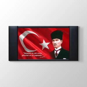 - Atatürk Köşesi Panosu Tablosu - 100X55CM