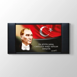 - Atatürk Kurumsal Makam Arkası Panosu Tablosu - 100X55CM