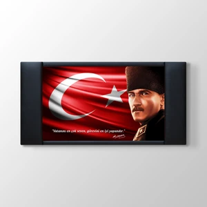 - Atatürk Vecize Sözlü Makam Panosu - 100X55CM