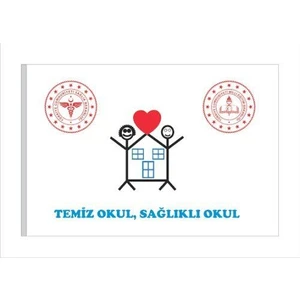 Doruk Temiz Okul Sağlıklı Okul Bayrağı 70 x 105 cm