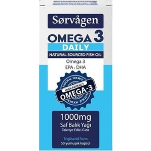 Omega 3 Daily Saf Balık Yağı 1000 Mg 50 Kapsül