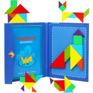 Mıknatıslı Puzzle Yapboz + Tangram Kitabı