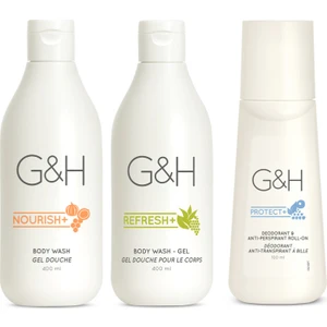 G&h Refresh Duş Jeli + G&h Nourish Duş Jeli + Terlemeye Karşı Koku Giderici Roll-On  3'lü Kişisel Bakım Seti
