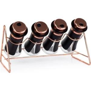 Standlı 4 Parça Cam Baharat Set ALG-010111