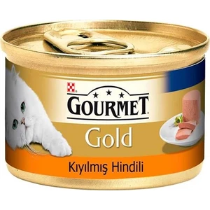 Gold Kıyılmış Hindili Kedi Konservesi 85 gr 24 Adet