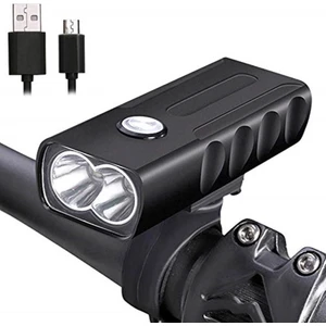 1000 Lümen USB Şarjlı Bisiklet Ön Far Işık Fener