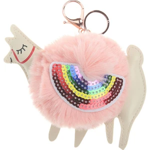 Ponpon Anahtarlık Alpaca