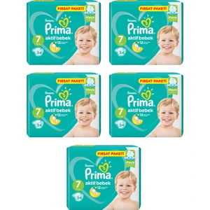 Bebek Bezi Aktif Bebek 7 Beden 34 Adet Xx Large Fırsat Paketi 5li Paket 170 Adet