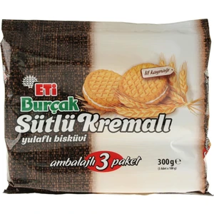 Burçak Sütlü Kremalı 100 gr x 3 (Toplam 3 Paket)