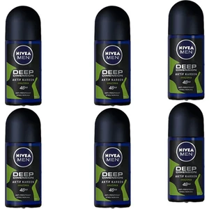 Men Deep Dimension Amazonia Roll-On Deodorant 50 ml Erkek 6 Adet