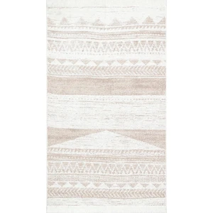 Eko Halı Arya Ar 06 Natural Yıkanabilir Pamuk Etnik Desen Kilim 80 x 150 cm