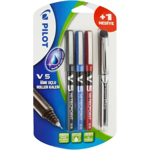 V5 - Siyah-Mavi-Kırmızı 3'lü Blister V5-Smk-Bl3+1