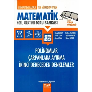 Çap Yayınları Polinomlar Çarpanlara Ayırma İkinci Dereceden Denklemler