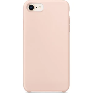Apple iPhone 7 Kılıf Lansman Görünüm Silinebilir Silikon Açık Pembe