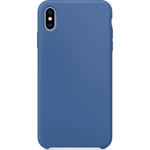 Apple iPhone XS Kılıf Lansman Görünüm Silinebilir Silikon Lacivert