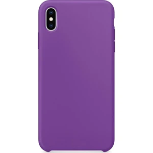 Apple iPhone XS Kılıf Lansman Görünüm Silinebilir Silikon Mor