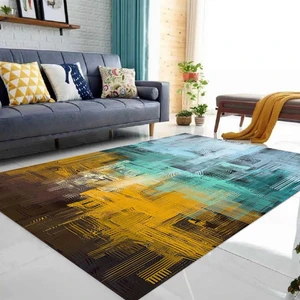 Özel Tasarım Dekoratif Kaymaz Taban Yıkanabilir Trend Halı 80 x 120 cm