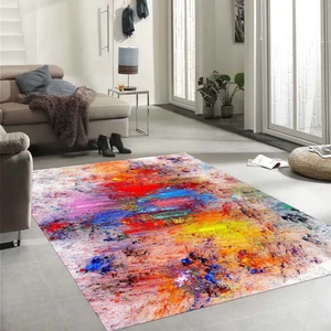 Özel Tasarım Dekoratif Kaymaz Taban Yıkanabilir Trend Halı 80 x 120 cm