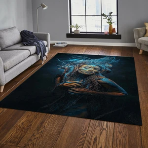 Özel Tasarım Dekoratif Kaymaz Taban Yıkanabilir Trend Halı 80 x 120 cm