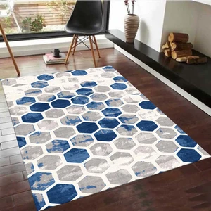 Özel Tasarım Dekoratif Kaymaz Taban Yıkanabilir Trend Halı 120 x 180 cm