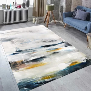 Dekoratif Özel Tasarım Kaymaz Taban Yıkanabilir Halı 80 x 120 cm