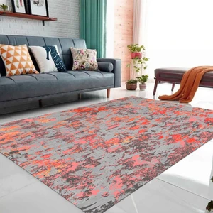 Dekoratif Özel Tasarım Kaymaz Taban Yıkanabilir Halı 80 x 150 cm
