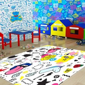 Dekoratif Özel Tasarım Kaymaz Taban Yıkanabilir Halı 80 x 120 cm