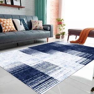 Dekoratif Özel Tasarım Kaymaz Taban Yıkanabilir Halı 120 x 180 cm