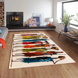 Dekoratif Özel Tasarım Kaymaz Taban Yıkanabilir Halı 120 x 180 cm