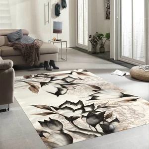 Dekoratif Özel Tasarım Kaymaz Taban Yıkanabilir Halı 120 x 180 cm